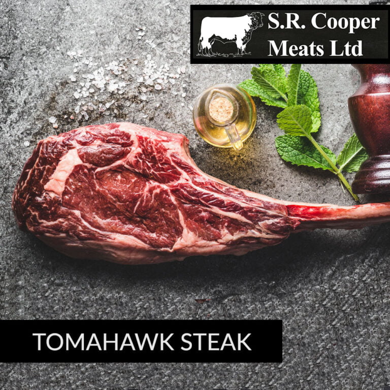 1kg1.3kg Tomahawk Steak Dry Aged S. R Cooper Meats Ltd
